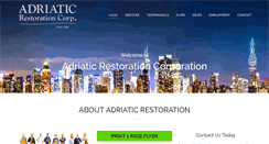 Desktop Screenshot of adriaticrestoration.com