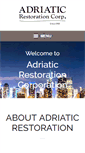 Mobile Screenshot of adriaticrestoration.com